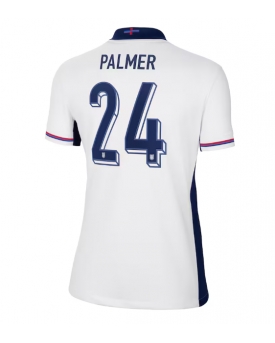 Inghilterra Cole Palmer #24 Maglia Gara Casa Repliche Europei 2024 Donna